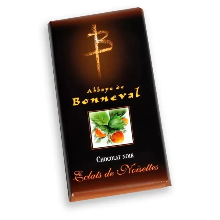 Tablette chocolat Noir-Noisettes 100g Abbaye de Bonneval