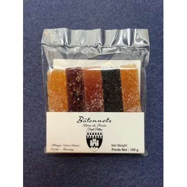 Bâtonnets de Pâte de Fruits 100g Abbaye de Tournay