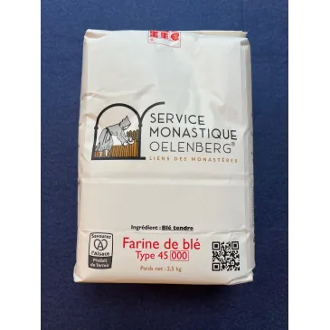 Farine de Blé T45 2,5kg Abbaye d'Oelenberg