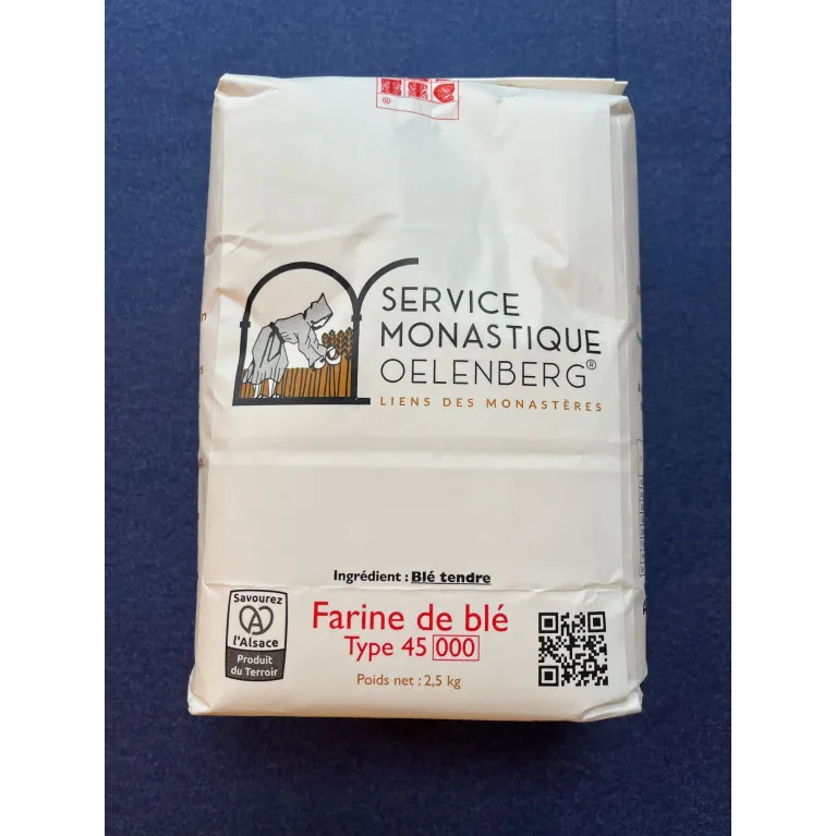Farine de Blé T45 2,5kg Abbaye d'Oelenberg
