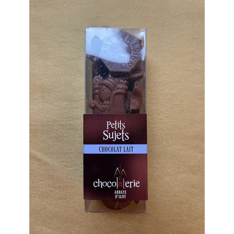 Petits sujets Chocolat lait 100g Abbaye d'Igny