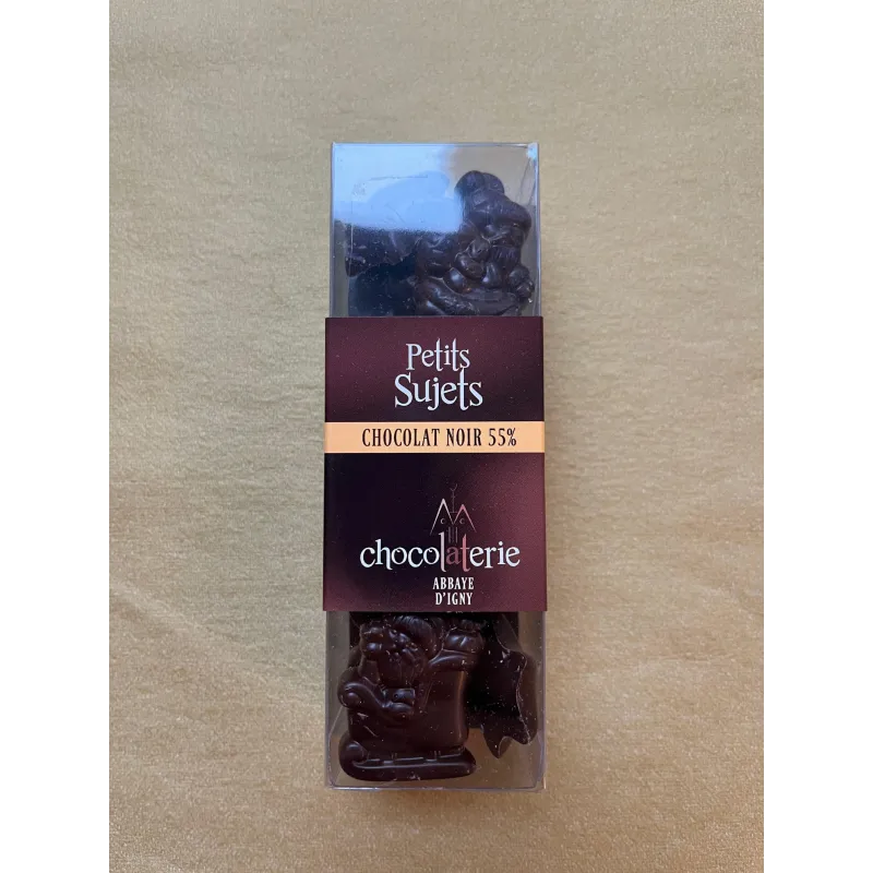 Petits sujets Chocolat noir 100g Abbaye d'Igny