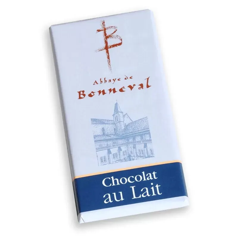Tablette chocolat au Lait 100g Abbaye de Bonneval