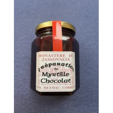 Confiture Myrtille-Chocolat 345g Prieuré du Jassonneix