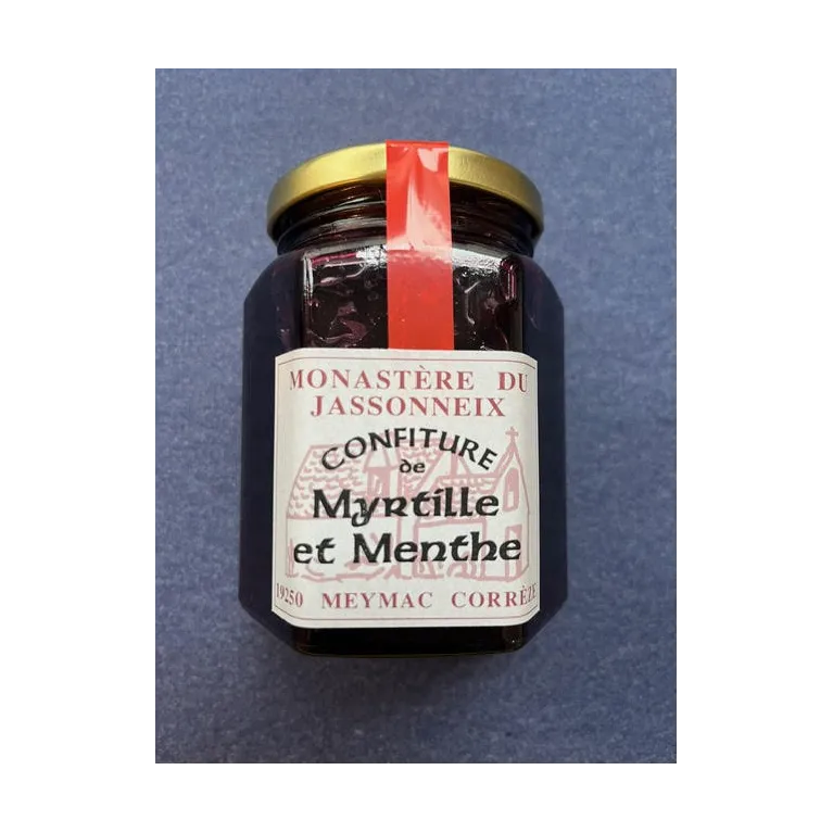 Confiture Myrtille-Menthe 345g Prieuré du Jassonneix