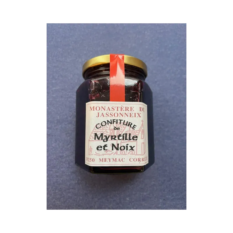 Confiture Myrtille-Noix 345g Prieuré du Jassonneix