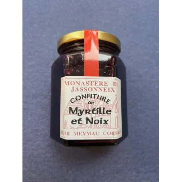 Confiture Myrtille-Noix 345g Prieuré du Jassonneix