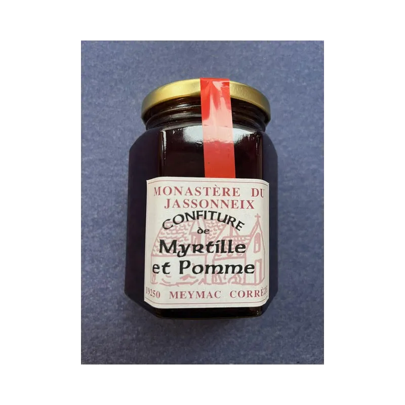 Confiture Myrtille-Pomme 345g Prieuré du Jassonneix