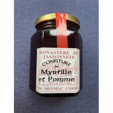 Confiture Myrtille-Pomme 345g Prieuré du Jassonneix