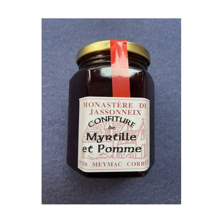 Confiture Myrtille-Pomme 345g Prieuré du Jassonneix