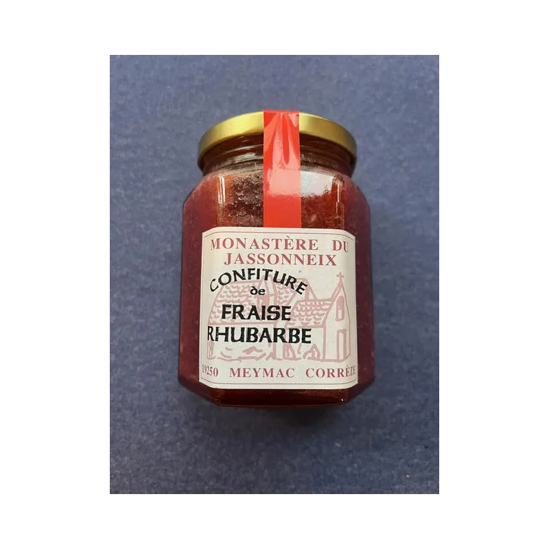 Confiture Fraise-Rhubarbe 345g Prieuré du Jassonneix