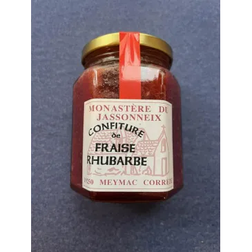 Confiture Fraise-Rhubarbe 345g Prieuré du Jassonneix