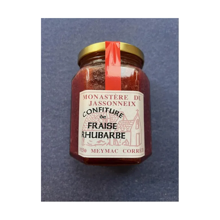 Confiture Fraise-Rhubarbe 345g Prieuré du Jassonneix