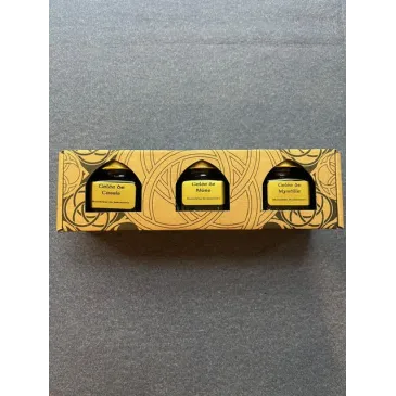 Coffret fruits noirs 3x130g Prieuré du Jassonneix