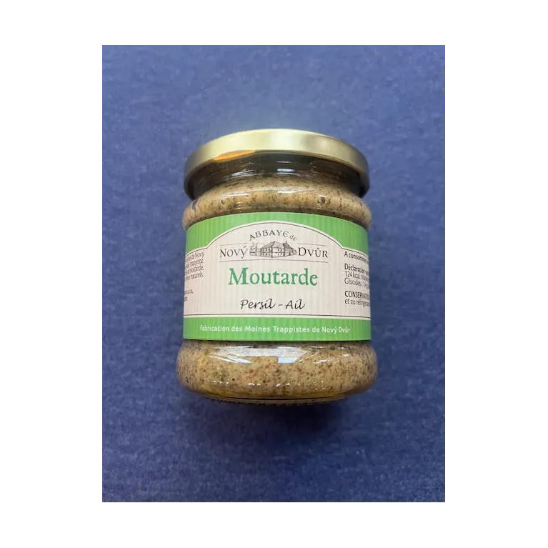 Moutarde Persil-ail 195g Abbaye de Novy Dvur