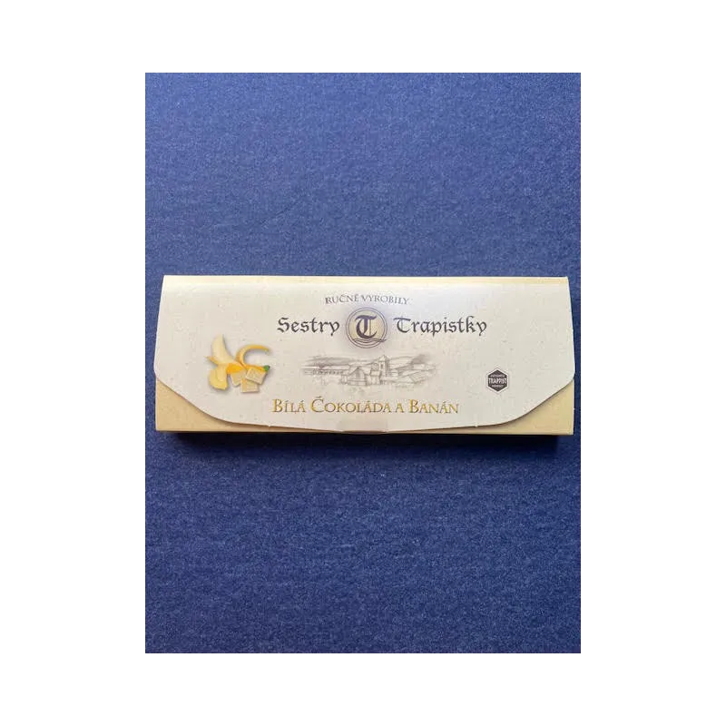 Tablette chocolat Blanc-Banane 100g Abbaye de Vltavaou