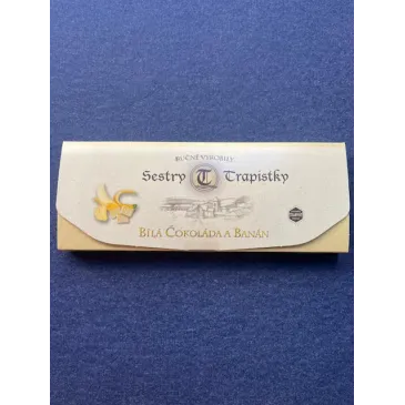 Tablette chocolat Blanc-Banane 100g Abbaye de Vltavaou