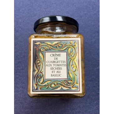 Crème de Courgettes Tomates séchées-basilic 255g Monastère de Solan