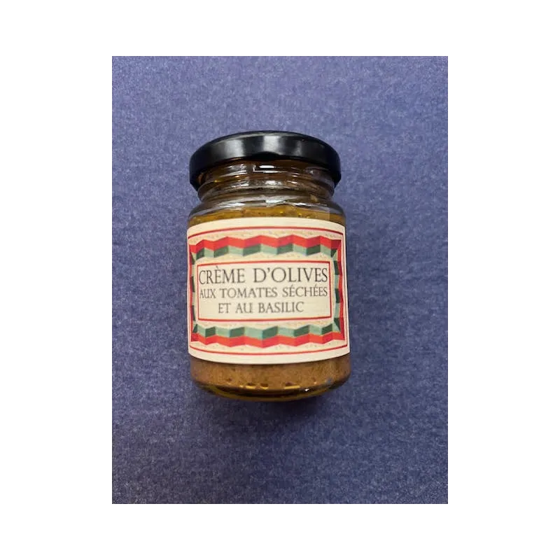 Crème d'olives Tomates séchées-basilic 85g Monastère de Solan