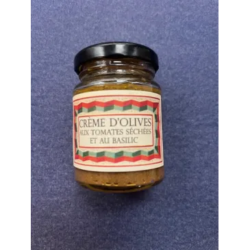 Crème d'olives Tomates séchées-basilic 85g Monastère de Solan