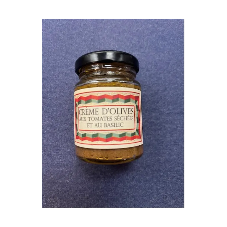 Crème d'olives Tomates séchées-basilic 85g Monastère de Solan