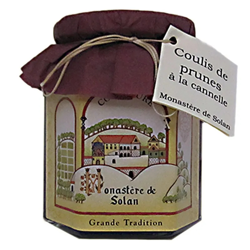 Coulis de Prunes à la Cannelle 300g Monastère de Solan