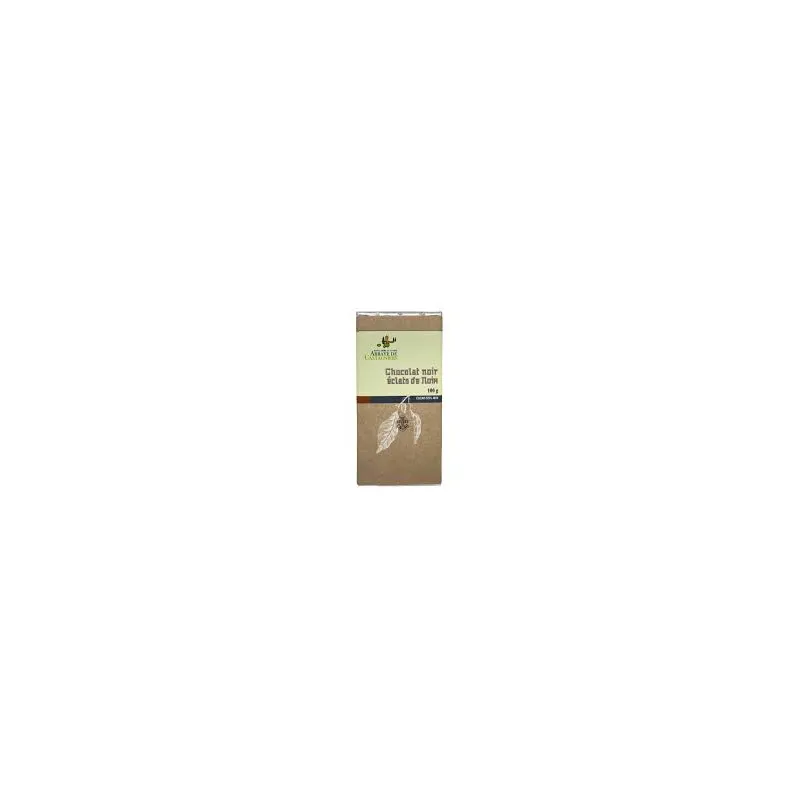 Tablette chocolat Noir-Noix 100g Abbaye de Castagniers