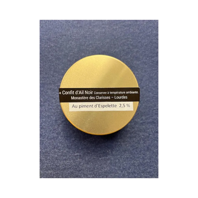 Confit d'Ail noir au Piment d'Espelette 100g Clarisses de Lourdes