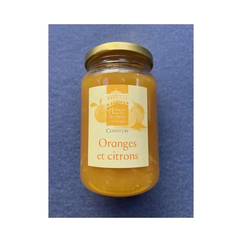 Confiture Orange-Citron 430g Abbaye de Jouques