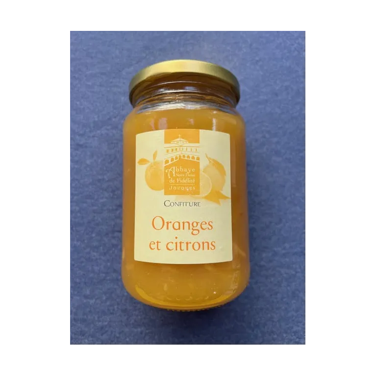Confiture Orange-Citron 430g Abbaye de Jouques