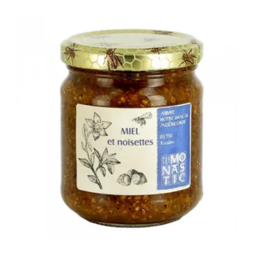 Miel et Noisettes 235g Abbaye de Rosans