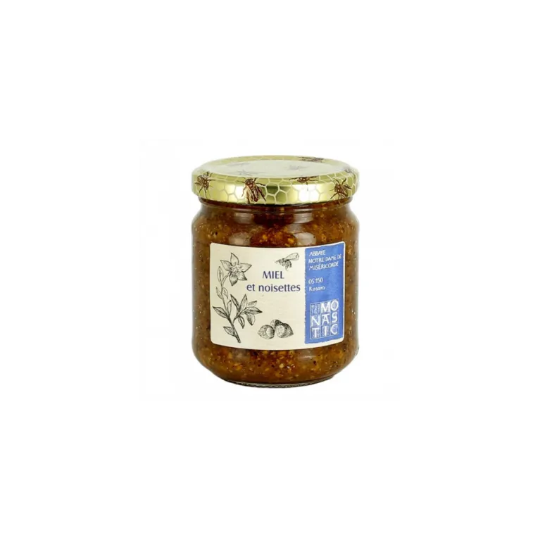 Miel et Noisettes 235g Abbaye de Rosans
