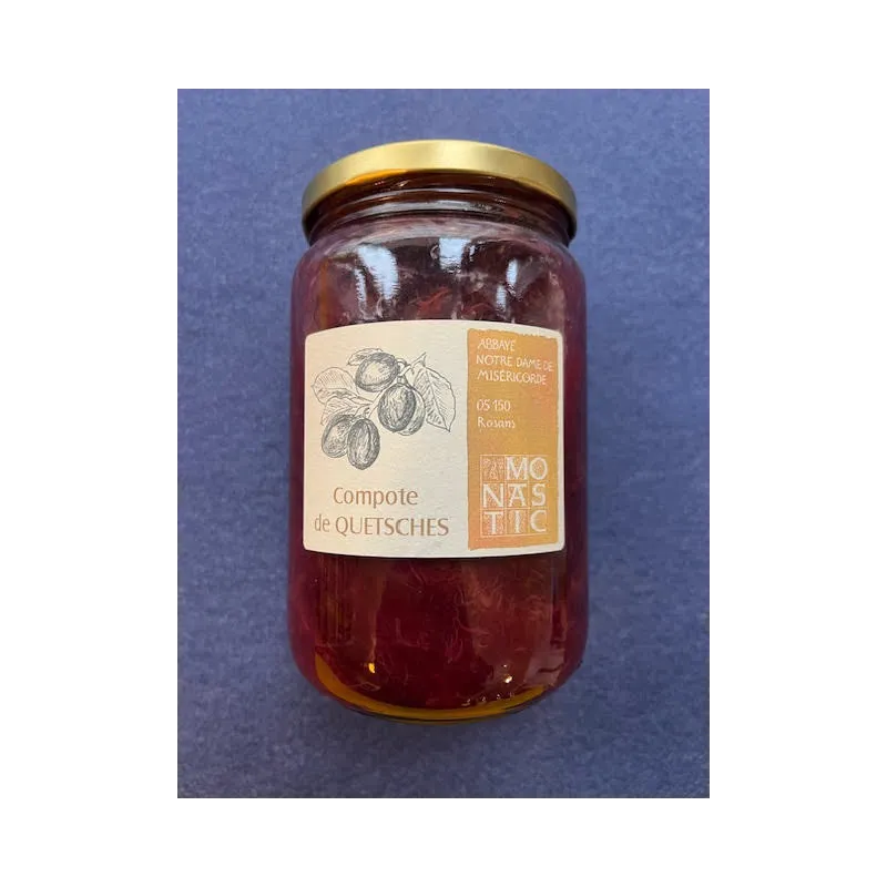 Compote de Quetsches 760g Abbaye de Rosans