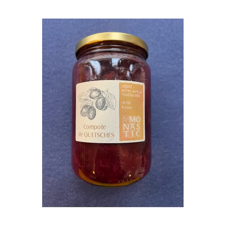 Compote de Quetsches 760g Abbaye de Rosans