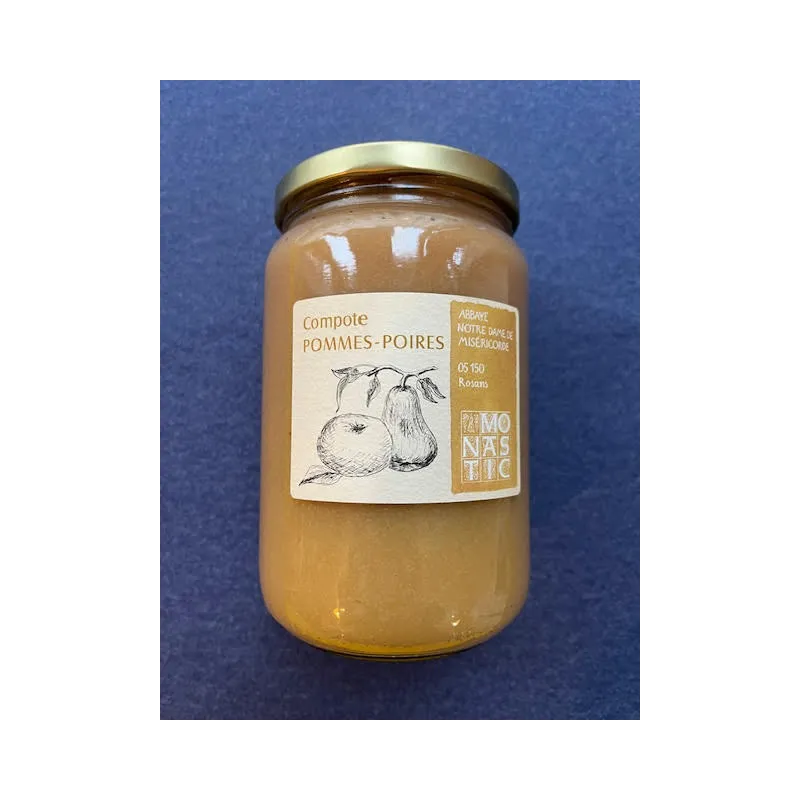 Compote Pomme-Poire 730g Abbaye de Rosans