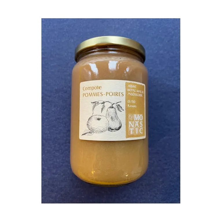 Compote Pomme-Poire 730g Abbaye de Rosans