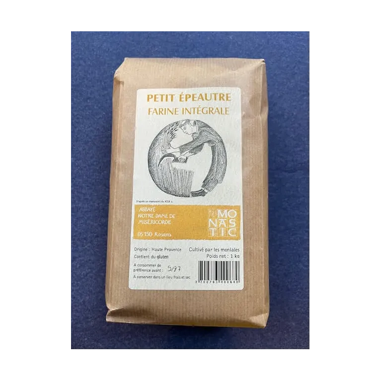 Farine de Petit épeautre 1kg Abbaye de Rosans