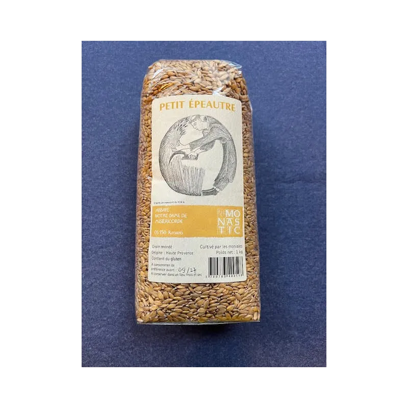 Grains de Petit épeautre 1kg Abbaye de Rosans