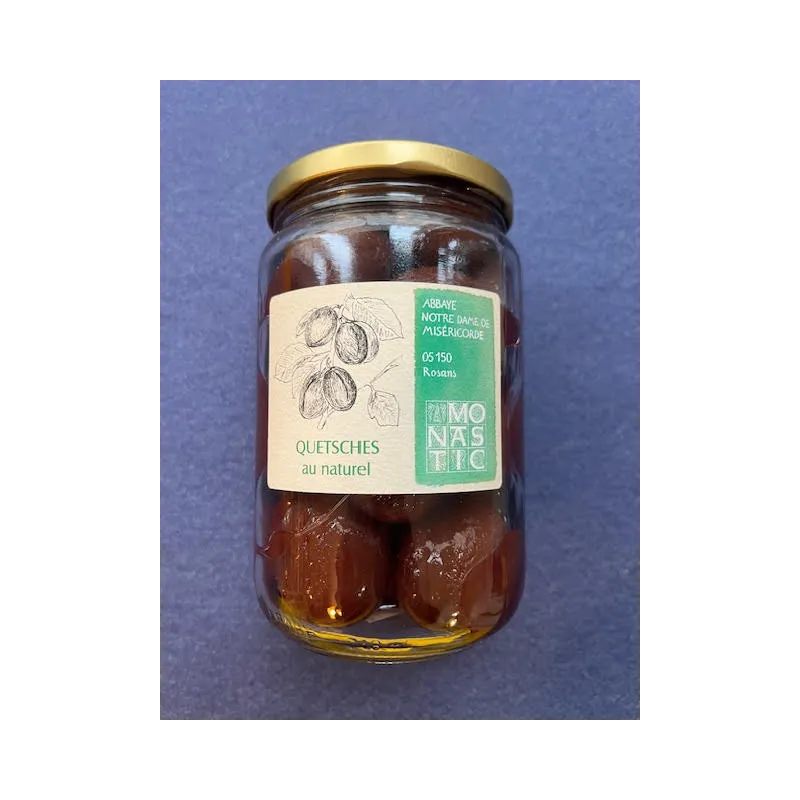 Quetsches au Naturel 770g Abbaye de Rosans