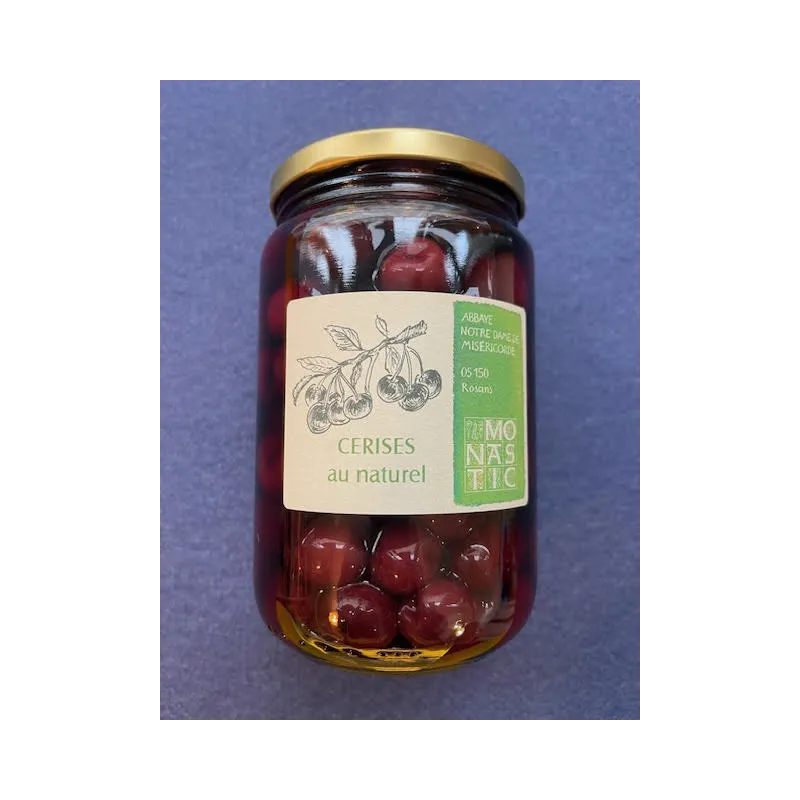 Cerises au Naturel 740g Abbaye de Rosans