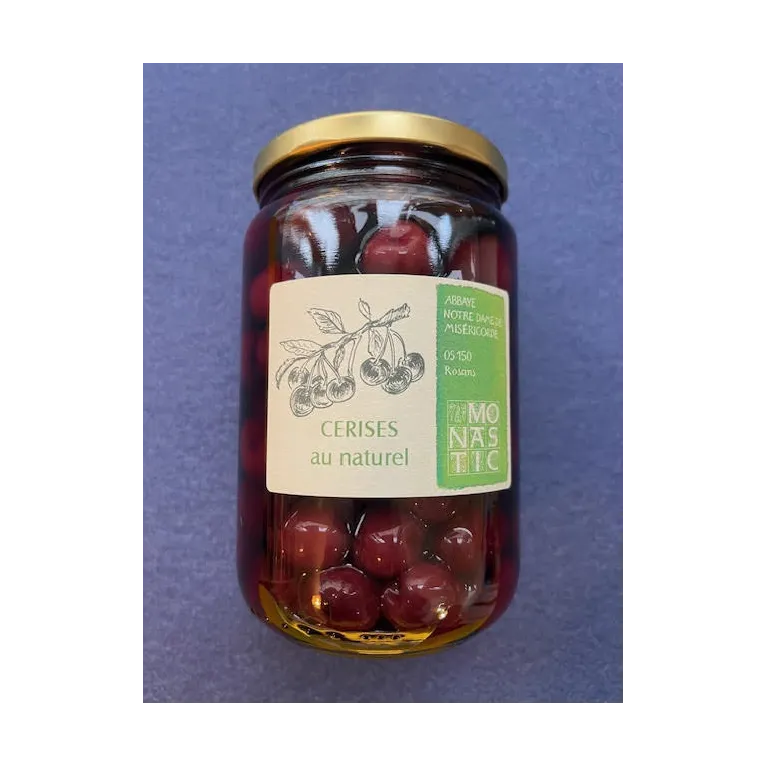 Cerises au Naturel 740g Abbaye de Rosans
