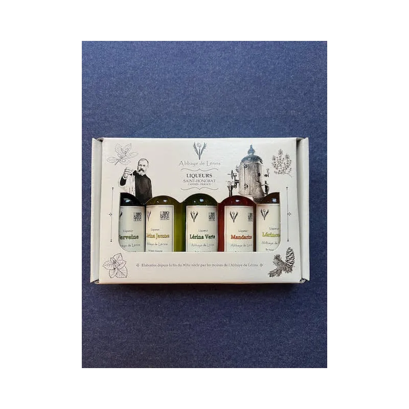 Etui de Liqueurs 5x3cl Abbaye de Lérins