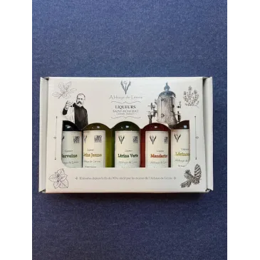 Etui de Liqueurs 5x3cl Abbaye de Lérins