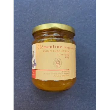 Confiture Clémentine-Bergamote 240g Prieuré de Terre-Basse