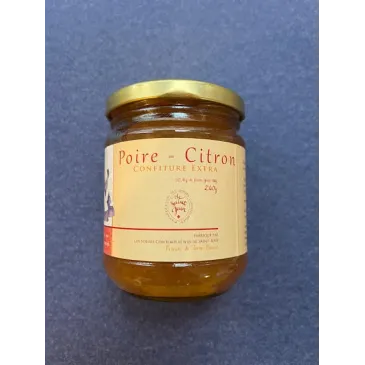 Confiture Poire-Citron 240g Prieuré de Terre-Basse