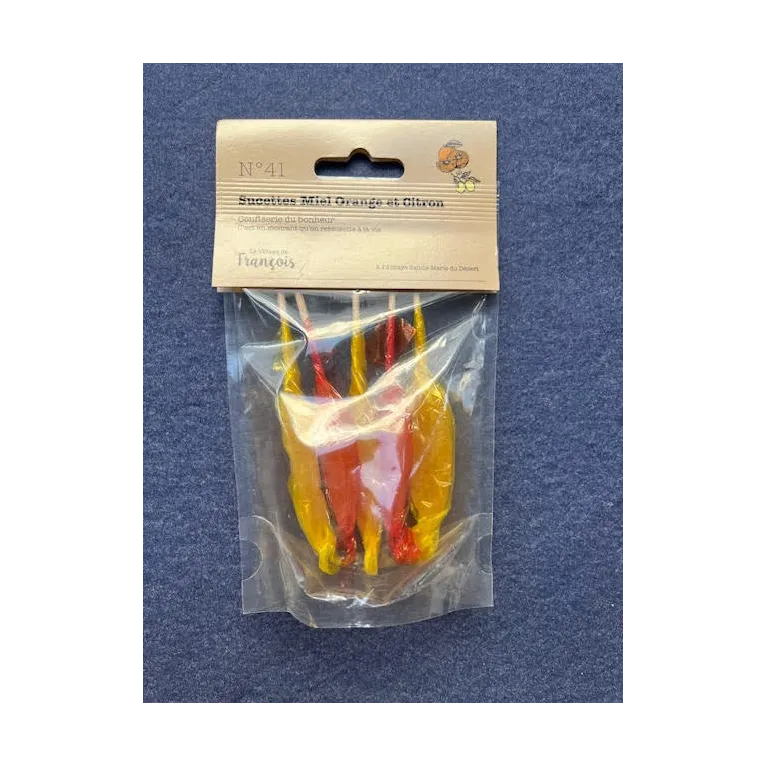 Sucettes Citron-Orange 50g Abbaye du Désert