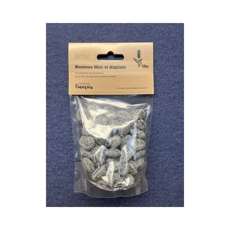 Bonbons Miel-Réglisse 150g Abbaye du Désert