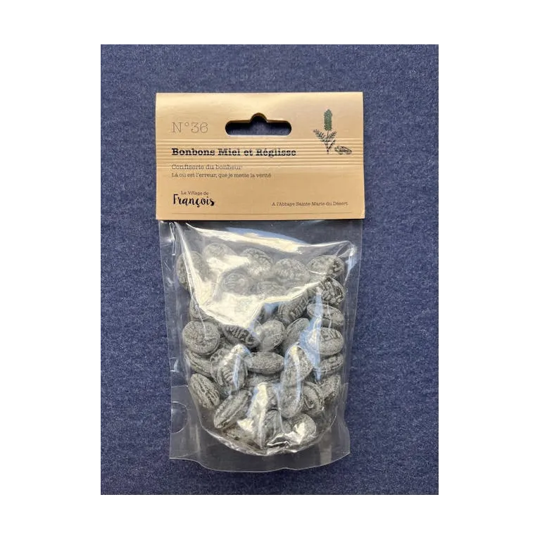 Bonbons Miel-Réglisse 150g Abbaye du Désert