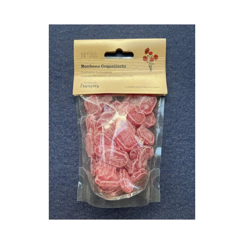 Bonbons au Coquelicot 150g Abbaye du Désert