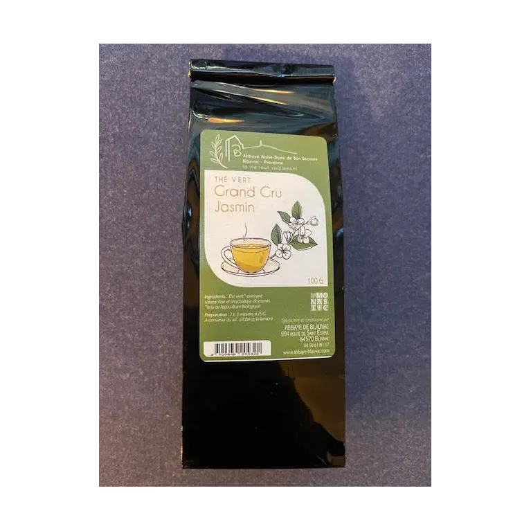 Thé vert Jasmin 100g Abbaye de Blauvac